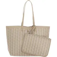 Lacoste sac shopper sac à épaule Zel Shopping Bag Mono Irish Cream Laponie beige
