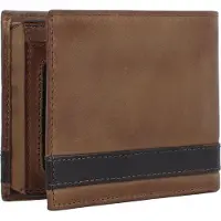 Fossil étui pour carte de crédit Quinn Bifold Flip ID Brown brun