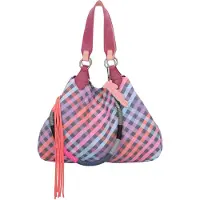 Fritzi aus Preußen sac shopper sac à épaule Izzy Medium Limited Canvas Shopper Autumn Check multicolore