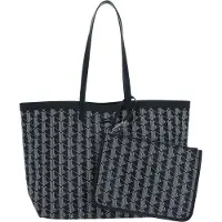 Lacoste sac à épaule sac shopper Zel Shopping Bag Mono Sinople Farine 2 vert foncé