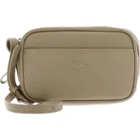 Lacoste Cuir sac à épaule bandoulière City Court Crossover Bag Viennois taupe