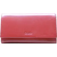 Esquire porte-monnaie New Silk Ladies Long Wallet Red rouge foncé