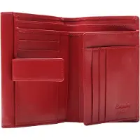 Esquire porte-monnaie Silk 02 Wallet Red rouge foncé