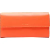 Esquire Cuir porte-monnaie Viktoria Ladies Long Wallet Flame Orange