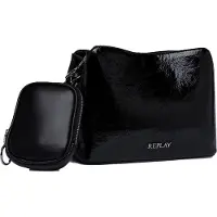 Replay sac à épaule bandoulière Crossbody Bag Shiny Black noir