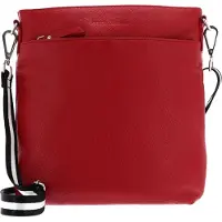 Bruno Banani Cuir sac à épaule bandoulière Crossbody Bag Red rouge