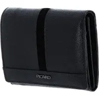 PICARD Cuir porte-monnaie Marie 1 Flap Wallet Black noir