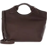 Decadent Cuir sac à main sac à épaule bandoulière Teddy Tote Vegetal Mocha brun