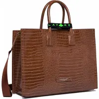 Replay sac shopper sac à épaule bandoulière Shopper Brick Brown brun