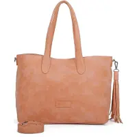Fritzi aus Preußen sac shopper sac à épaule Vintage Jördis Shopper Peach Party orange