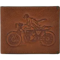 Fossil porte-monnaie Bronson Bifold Cat Medium Brown brun