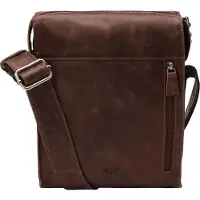 VOi Cuir sac à épaule bandoulière City Cowboy Clark Crossbody Bag Brown brun