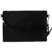 Esquire pochette sac à épaule bandoulière Silk Small Crossbody Bag Black noir