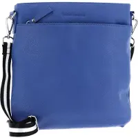 Bruno Banani Cuir sac à épaule bandoulière Crossbody Bag Blue bleu