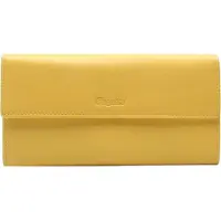 Esquire Cuir porte-monnaie Viktoria Ladies Long Wallet Yellow jaune