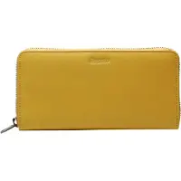 Esquire Cuir porte-monnaie Viktoria Zip Around Wallet Yellow jaune