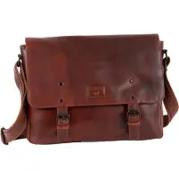Mustang Cuir serviette sac d'ordinateur portable pour ordinateur portable Natal Tula Laptop Docubag Cognac brun