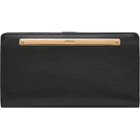 Fossil Cuir porte-monnaie Liza Slim Bifold Wallet Black noir