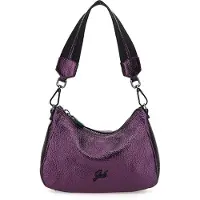 Gabs Cuir sac à épaule sac à épaule bandoulière Isabel Ruga Shoulderbag Prugnoletto pourpre