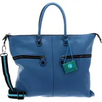 Gabs Cuir sac à épaule sac à épaule bandoulière G3 Plus TG Ruga Tasca Laterale Shoulder Bag Oceano bleu clair