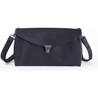 Harold's Cuir sac à épaule bandoulière pochette Fold Handbag Clutch Dark Blue bleu marine