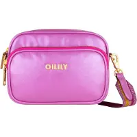 Oilily sac à épaule bandoulière Smile Shoulder Bag Fuchsia Pink pourpre