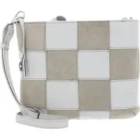 PICARD Cuir sac à épaule bandoulière Chess Crossbody Bag Shark gris clair