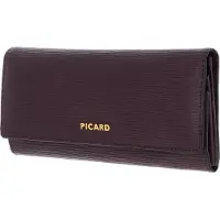 PICARD Cuir porte-monnaie Calais 1 Flap Wallet Vino pourpre