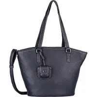 Gabor , sac cabas bleu, modèle Layla, sac cabas zippé grand format, bleu marine