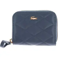 Lacoste Cuir porte-monnaie Zip Coin Wallet Folkstone Grey bleu gris