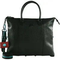 Gabs Cuir sac à épaule G3 Plus TG Bull Black Shoulder Bag Abete vert foncé