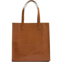 Ted Baker sac à épaule Wenella Croc Effect Icon Bag Tan marron clair