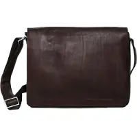 Harold's Cuir serviette sac à épaule bandoulière Campo Messengerbag Brown marron foncé