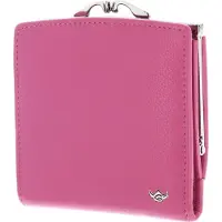 Golden Head Cuir porte-monnaie Madrid RFID Protect French Coin Purse Wallet Fuchsia rose
