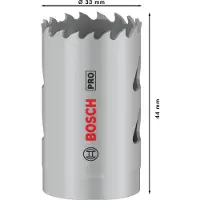Bosch Scie cloche PRO Multi Material, 33 mm, avec filetage
