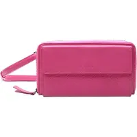 Esquire Cuir porte-monnaie sac pour téléphone portable Peru Phone Wallet Bag Pink pourpre