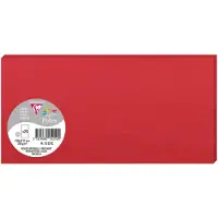 Clairefontaine Pollen DL - Papier - rouge intense - 106 x 213 mm - 210 g/m² - 25 carte(s) cartes à fibres teintées