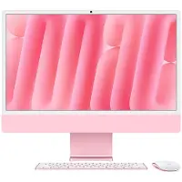 Apple iMac 24 pouces, écran Retina 4,5K, SSD 256 Go, 16 Go de RAM, puce M4, processeur graphique 8 cœurs, rose (2024)