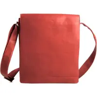 Harold's Cuir sac à épaule bandoulière Campo Messengerbag Upend Red rouge
