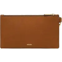 Fossil sac à poignet sac d’accessoires Gift Wristlet Saddle marron clair