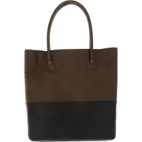 Decadent Cuir sac à épaule sac shopper Lori Tote Olive / Black vert noir