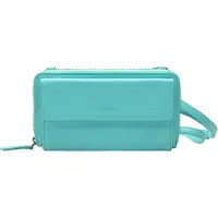 Esquire Cuir porte-monnaie sac pour téléphone portable Peru Phone Wallet Bag Turquoise
