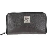Gabs Cuir porte-monnaie GMONEY17 Naplak Silver Wallet Grafite gris foncé