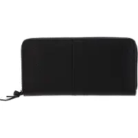 PICARD Cuir porte-monnaie Stripes 1 Zip Wallet Black noir