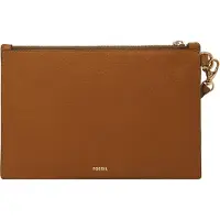 Fossil sac à poignet sac d’accessoires Wristlet Saddle brun