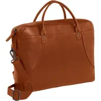 Mustang Cuir serviette sac d'ordinateur portable pour ordinateur portable Maitland Docubag Cognac brun