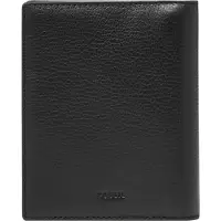 Fossil Cuir étui pour carte d'identité porte-monnaie Travel RFID Passport Case Black noir