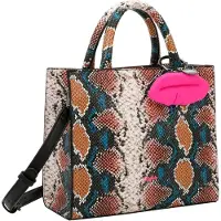 Buffalo sac à main sac à épaule bandoulière Fancy Snake Big Boxy Collection Shopper Blue multicolore