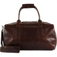 Buckle up BUCKLE & SEAM Cuir sac de voyage Willow New Stripes Weekender Brown marron foncé