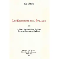 Nizet Les Kermesses de l'Étrange